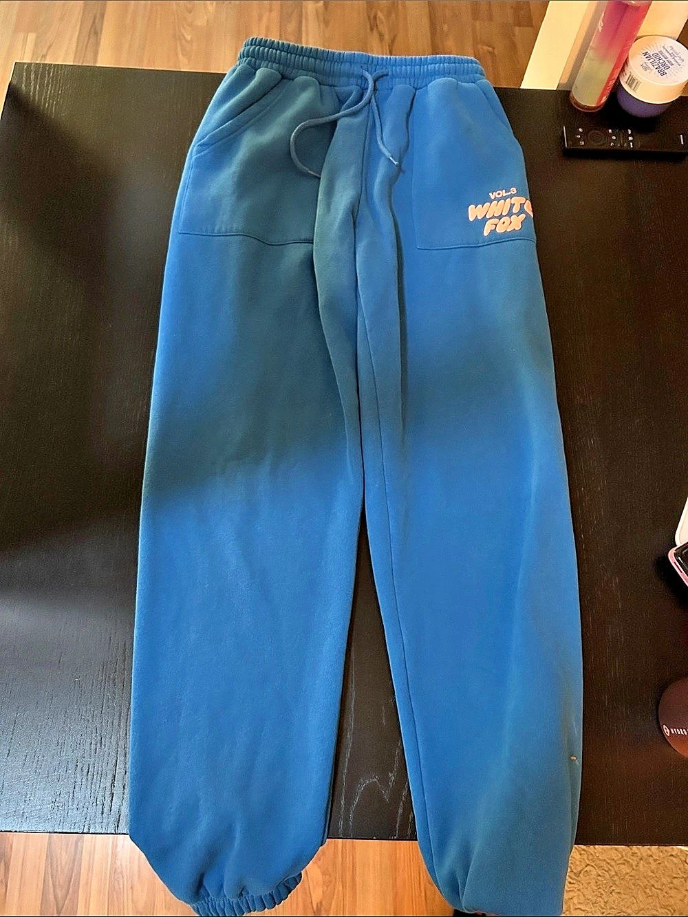 White Fox Blue Jogger Pants Size XS Like New